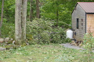 Storm damage 23 August 2010